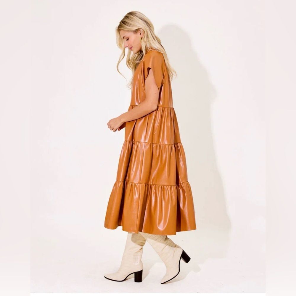 Alden Adair pippa Terracotta Midi Dress - Picture 2 of 7